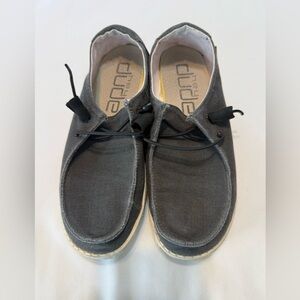 Hey Dude Charcoal Lace-Up Shoes